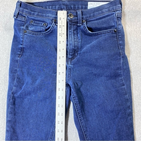 RAG & BONE Jeans Women's SZ 26 Blue Hi Rise Ankle Skinny Stretch Casual Denim - Picture 16 of 16